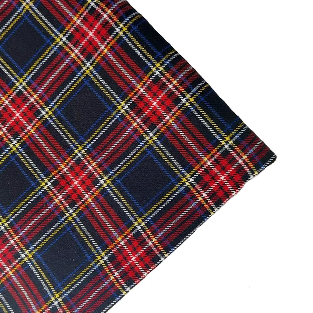 Tessuto a Quadri Scozzesi Classico ed Elegante, Spessore Medio, Poliestere e Cotone, 1-3 Iarde, per Cucire Gonne da Donna, Tessuto Tartan di Designer