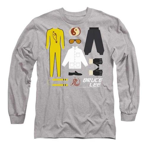 Bruce Lee Unisex Adult Lee Gift Set Heather Long-Sleeved T-Shirt