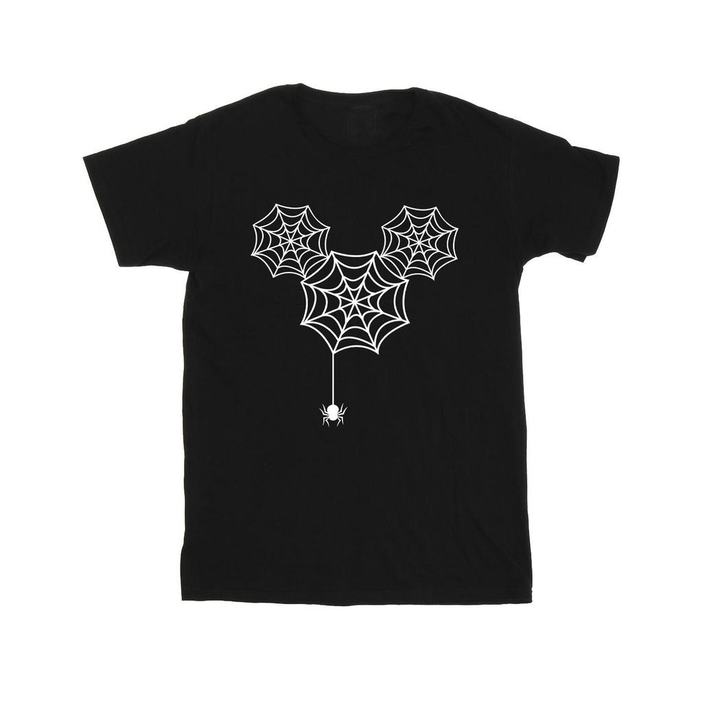 Disney Mens Mickey Mouse Spider Web Head T-Shirt