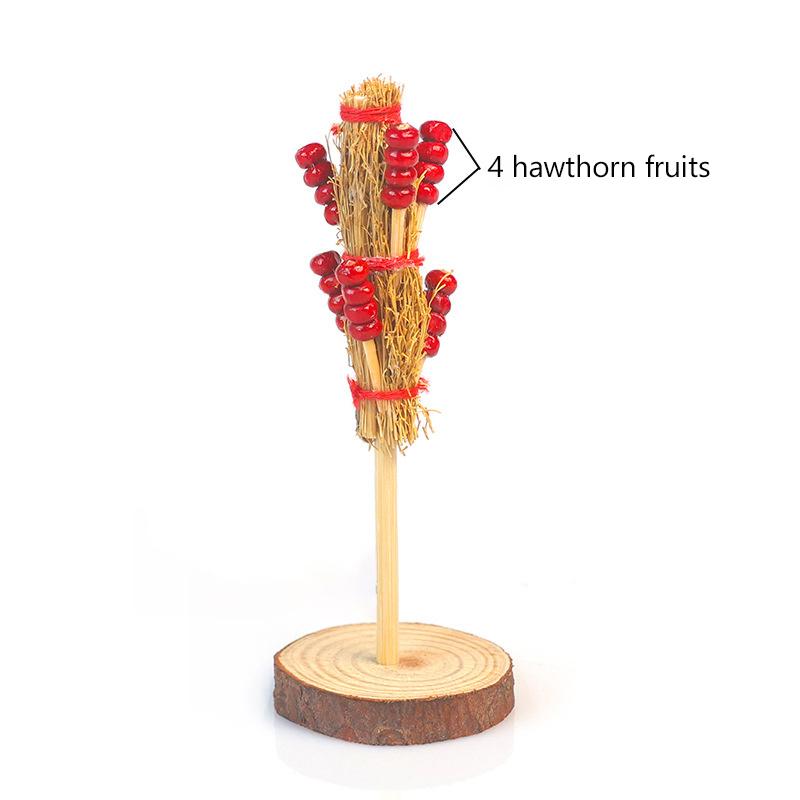 

1 Set Mini Chinese Snacks Candied Haws Model Pretend Play Foods Spring Festival Party Supplies Props Kids Kitchen Accessories as the picture
