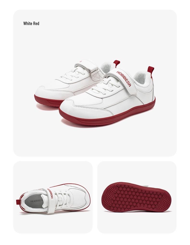 HOBIBEAR Boys Wide Toe Winter Sports Shoes - Plus Velvet, Warm, Casual Outdoor Footwear.