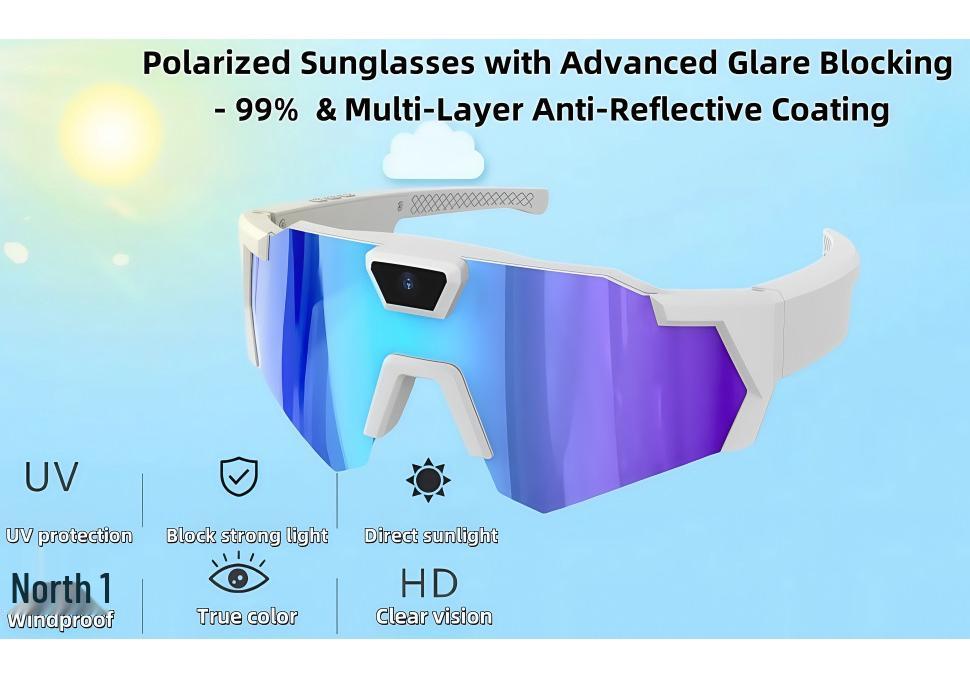 Smart Video Recording Sports Sunglasses with Camera for Cycling and Photography DV