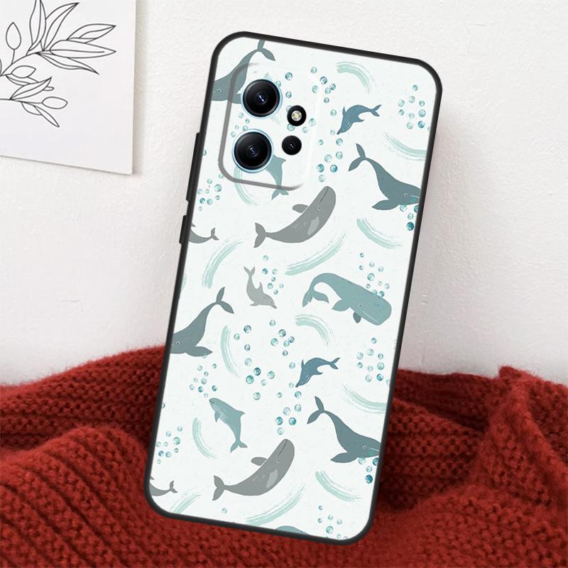 Baby Whale Case For Xiaomi Redmi Note 14 13 10 11 12 15 Pro Plus Cover For Redmi 15 14C 12C 10C 13C 15C
