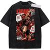Anime Koszykówka Kuroko No Basket Kagami Taiga Koszulki z Krótkim Rękawem Prane Topy Koszulki Streetwear Oversize Męskie Damskie T Shirt