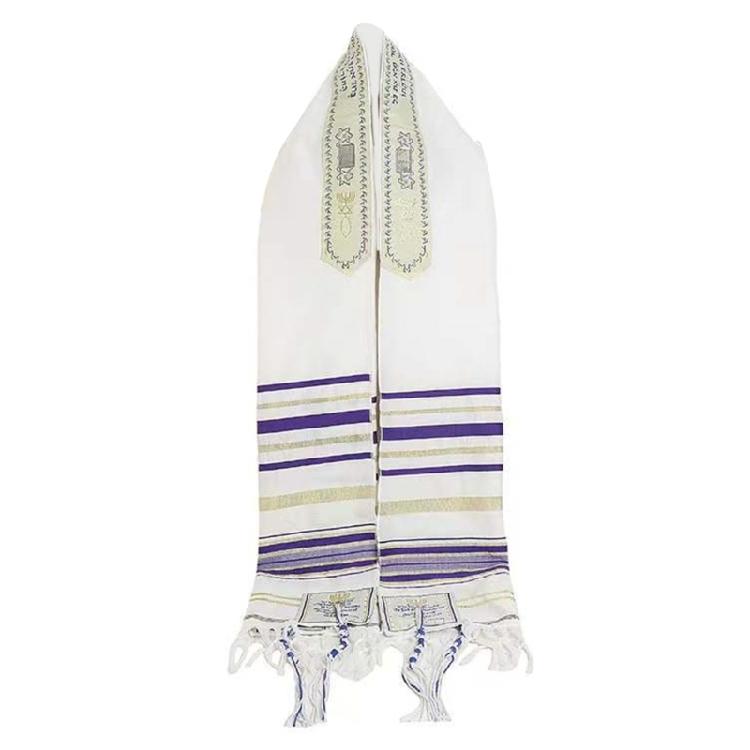 Sciarpa Tallit Leggera Per Servizi di Culto Caratteristiche Sofisticato Costume Culturale Design Unisex