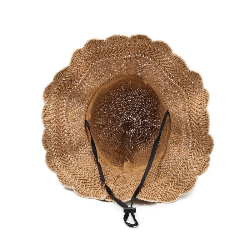 Summer Casual Flat Brim Hat Women's Floral Sunshade Beach Cap Face Hats