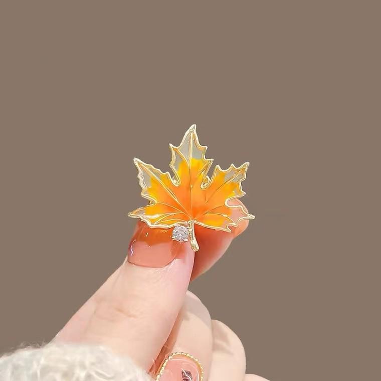 Matte Gold Pearl Wheat Ear Corsage Brooch for Women - High-End Versatile Pin with Anti-Exposure Design