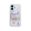 Korean Taro Paste Dessert Magnetic Stand iPhone Case for 17/16 Pro Max/15/14 - Girly Design