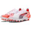 Puma Ultra 5 Ultimate Fashion Comfortable Ag (Rubber Short Studs) Soccer Shoes Women Soccer Shoes White Red 108340-01