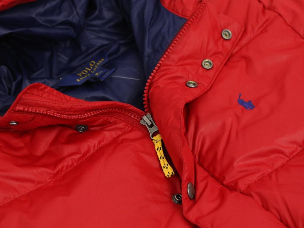 POLO RALPH LAUREN Down Jacket with Hood and Pony Size L Boys' Embroidery, (Product Code 0101685)