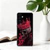 Purple red Silver S-Skull Phone Case For Samsung Galaxy A73,A72,A71,A70,A53,A52,A51,Soft Silicone Black Cover