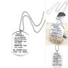 Timeless Design Stainless Steel Pendant Necklace Always Remember For Friends