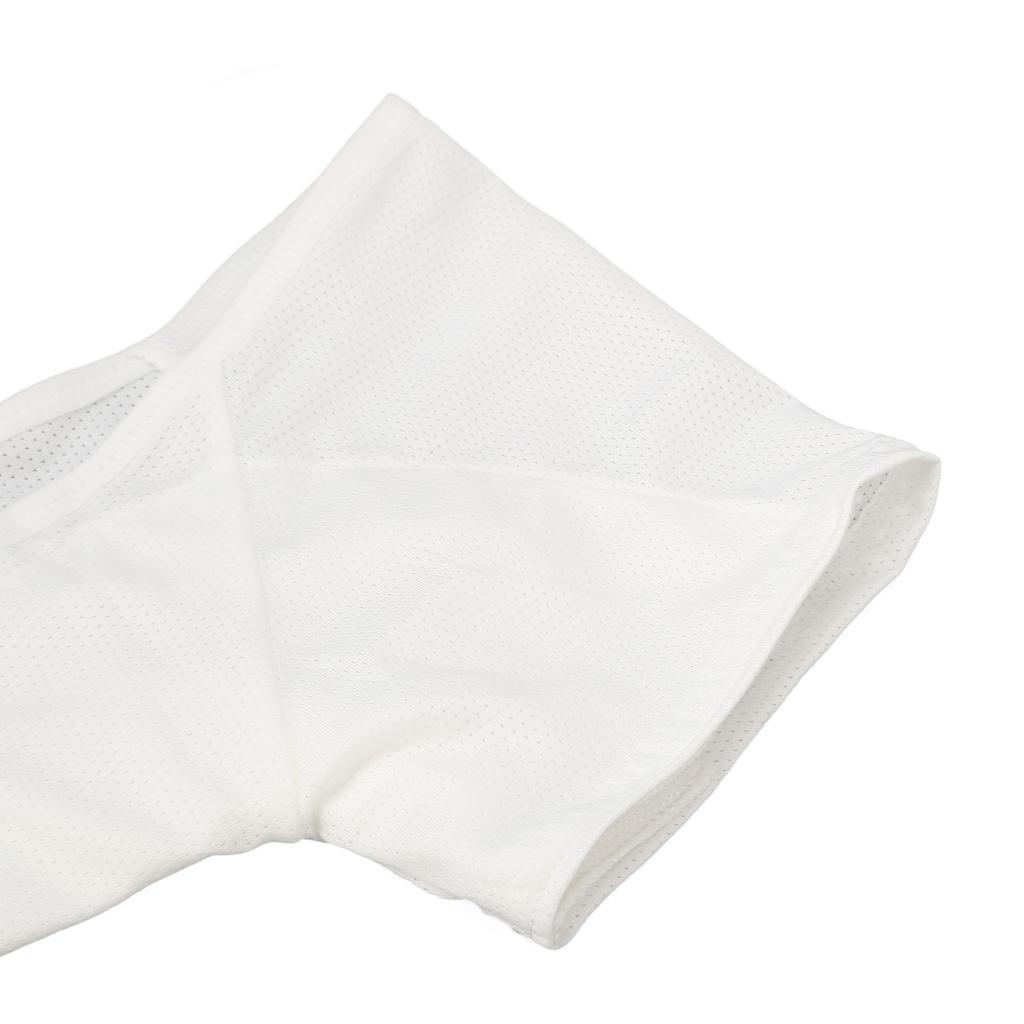 Underarm Sweat Vest Breathable Soft Quick Drying Armpit Sweat Pads Shirt for Women Girls Ladies White XL