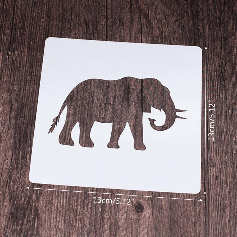 Reusable Animal Painting Stencils Various Pattern Silhouette DIY Craft Templates On Wood Wall Paper Card Canvas Door 9x
