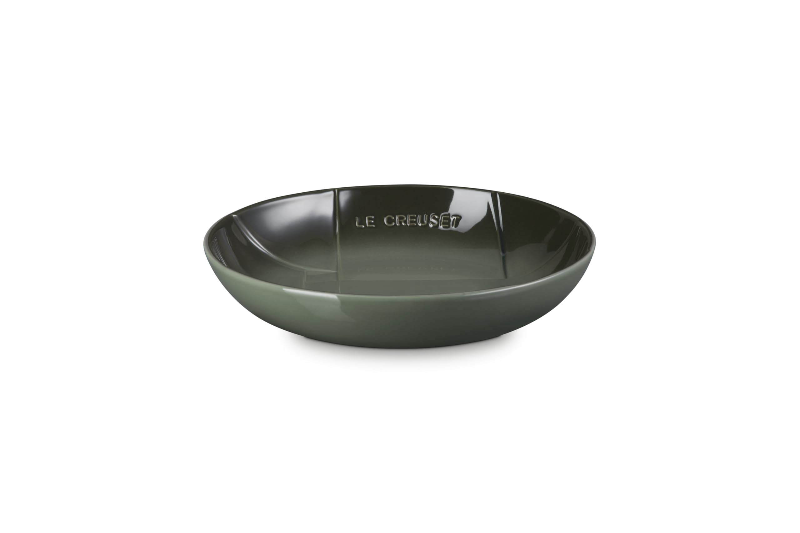 

Le Creuset Deep Mesh Round Dish, 25cm, Thyme Design, Heat and Cold Resistant, Microwave and Oven Safe [Official Japanese Product]