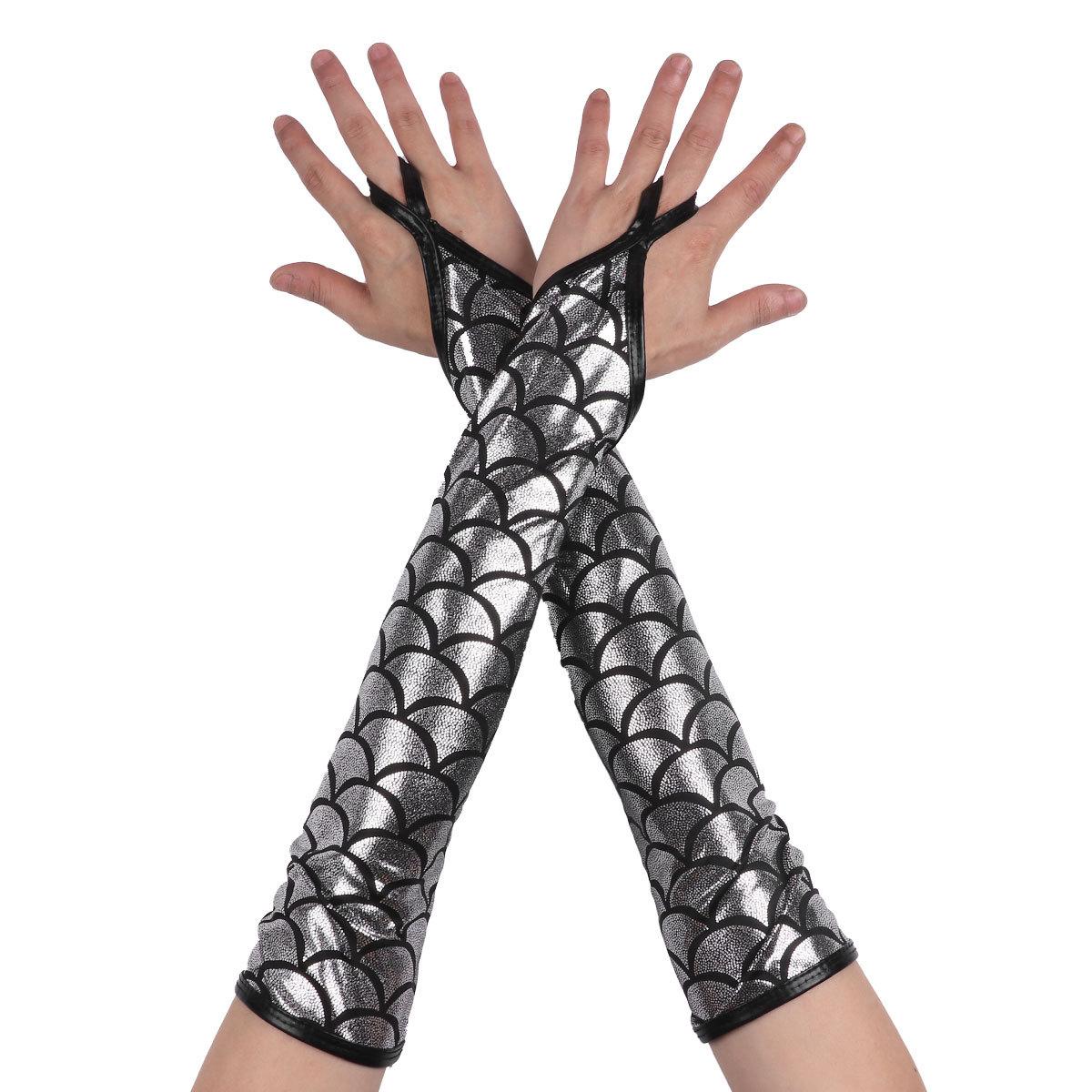 SeasonsTrading Guantes metálicos plateados – Guantes de cosplay para adultos, baile de graduación, boda, fiesta, plateado SeasonsTrading Guantes metálicos plateados – Guantes de cosplay para adultos, baile de graduación, boda, fiesta, plateado