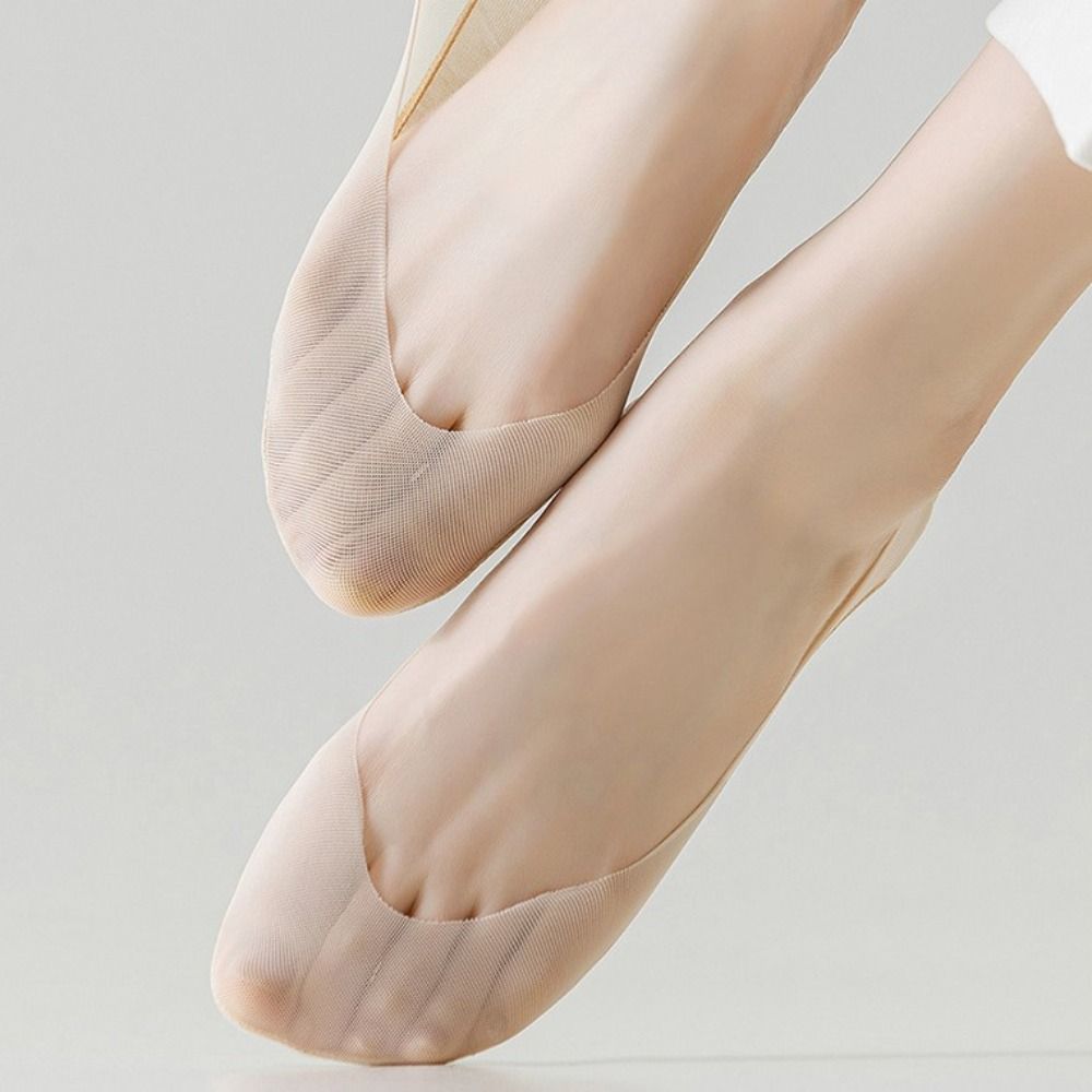 

5 шт. хлопковые носки-лодочки, однотонные ультратонкие носки, мягкие женские тапочки-носки