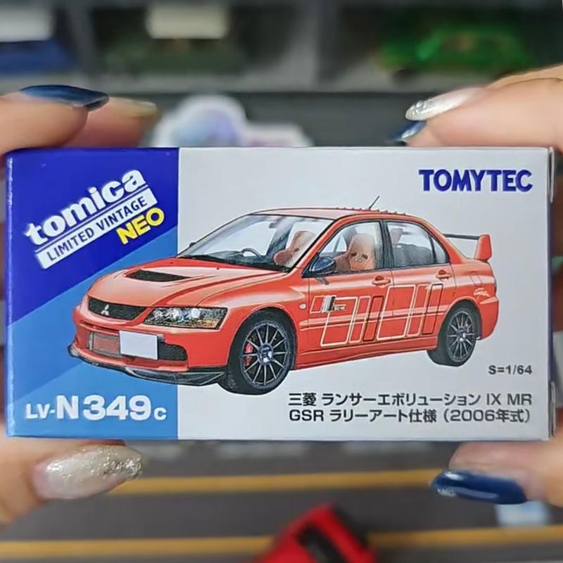 

TAKARA TOMY TOMYTEC Mitsubishi Lancer GSR Evo IX TLV-N349c Alloy Motor Vehicle Toy Die-casting Metal Model Collection Boy Gift