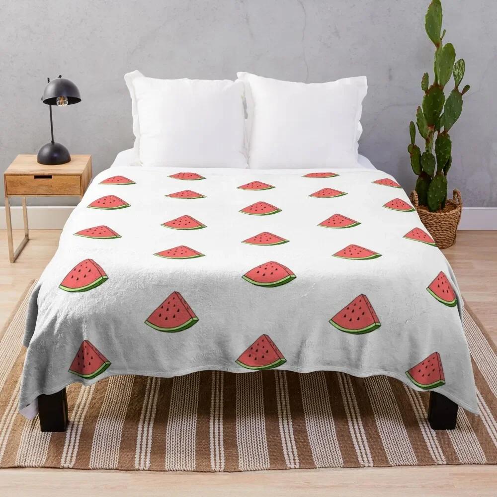 Coperta Morbida Anguria Rossa Matrimoniale Leggera in Pile di Flanella per Divano Letto Divano Viaggio Campeggio per Bambini Adulti