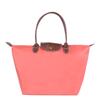 Borsa a tracolla pieghevole in nylon da donna, impermeabile e pratica, borsa portaoggetti per sport, fitness, shopping e regali, colore Rosso Vino, Rosso, Viola