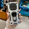 2 In1 360° Rotating Metal Ring Stand Holder Case For Xiaomi Redmi Note 13 14 15 Pro For Redmi 14C 15C 15 Shockproof Armor Cover
