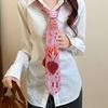 Printing Y2K Neckties Heart Shirt Neckties Fashion Neck Tie  Students