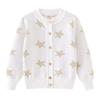 Children's Clothing Spring and Autumn Five-pointed Star Jacquard Children's Sweater Cardigan Jacket Thickened Boys and Girls Knitted Cardigan