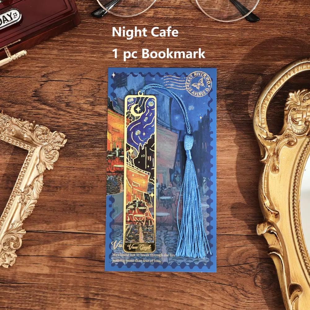 1 buc. Semn de carte din metal cu pictură florală retro Semn de carte din metal cu ciucuri pentru clubul de carte, scriitori, iubitori de cărți, studenți