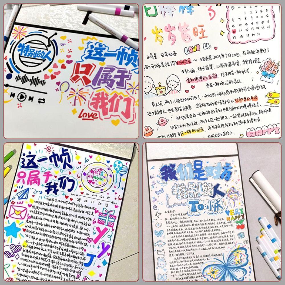 Blank Rice Paper Scroll Thickened Chinese Calligraphy Scroll DIY Handwritten Letter Scroll  Gift
