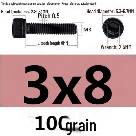 High-Strength Grade 12.9 Internal Hex Head Screws M1.4-M20