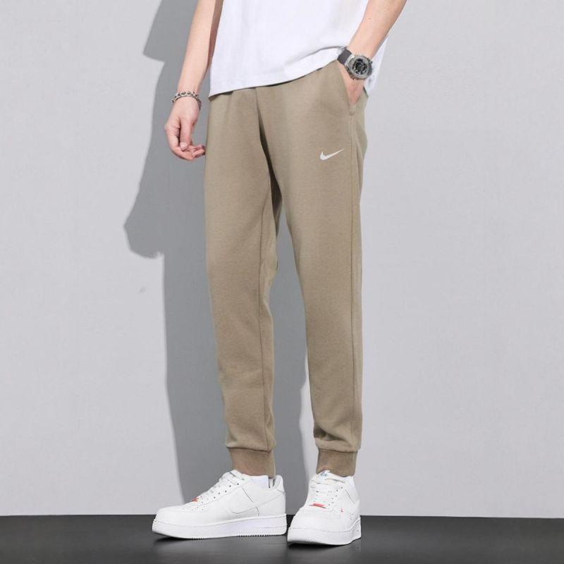 Nike Knitted Sweatpants Men's Khaki Moderate Cuffed Pants 716831-247