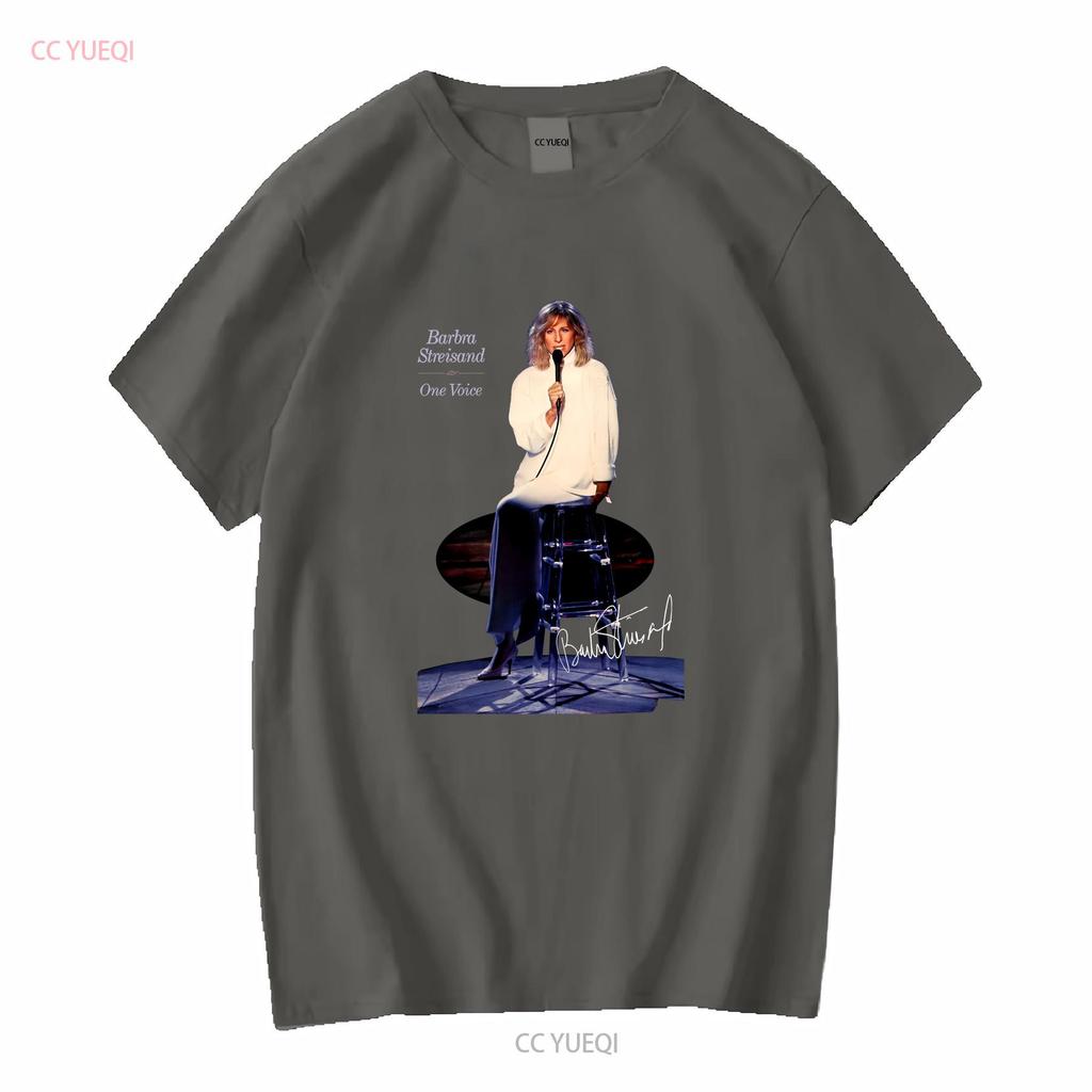 Barbra Streisand Signature For Man Woman Black All Size S 5XL T Shirt Vintage Washed Graphic Unisex Soft Breathable
