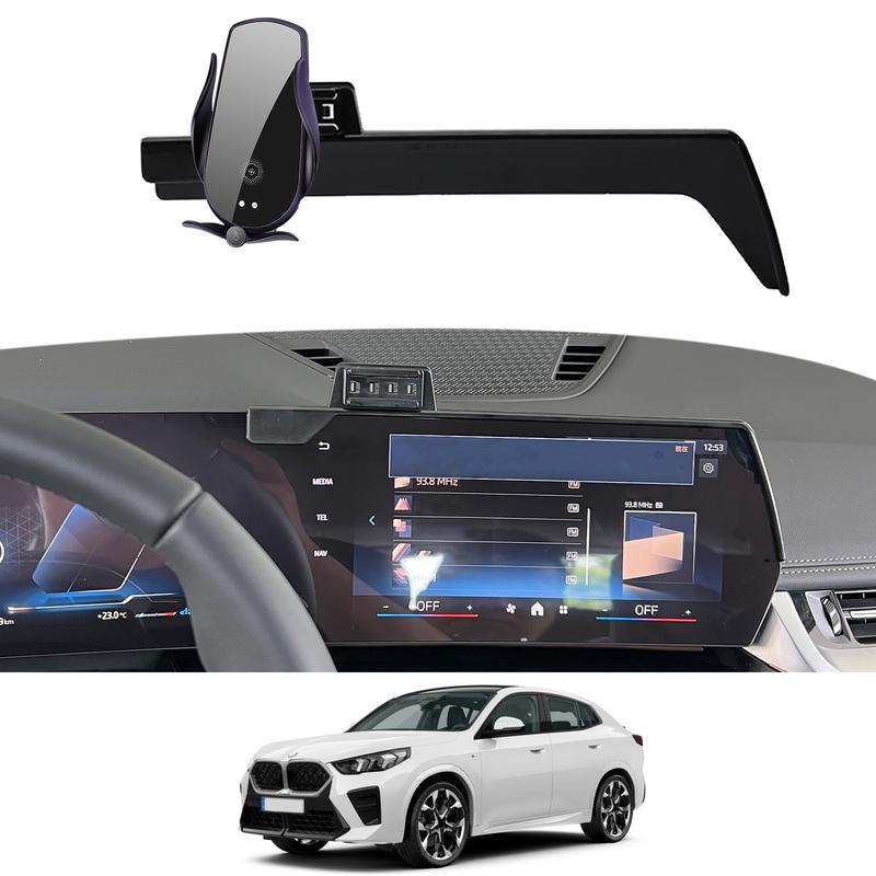 for BMW X2 2024 2025 ix2 Phone Holder Screen Fixed Navigation Bracket Base Wireless Charging Accessories