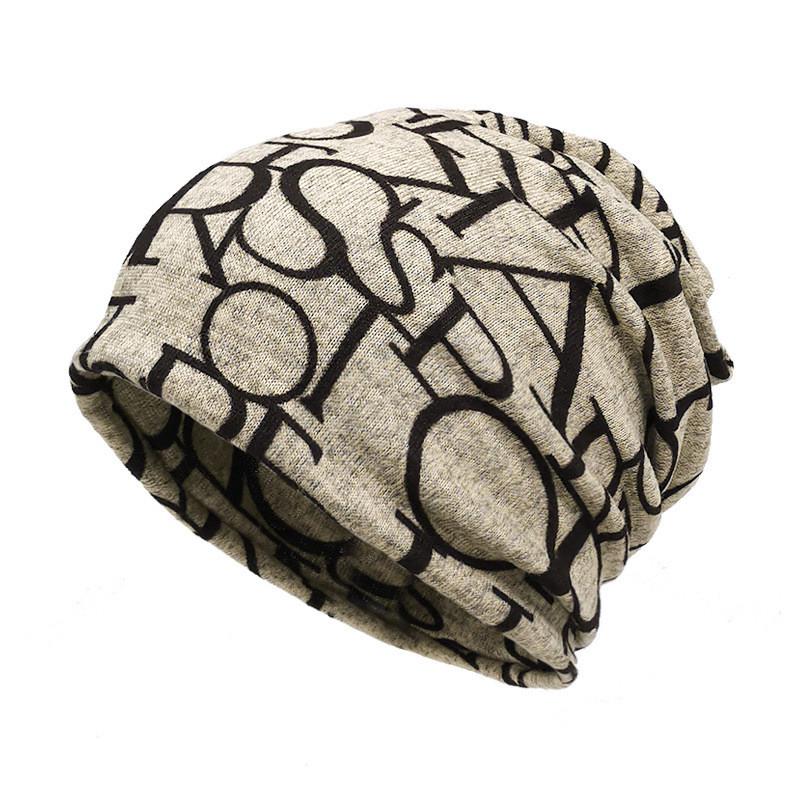 Vintage Style Pullover Cap With Printed Design For Casual Winter Outfits