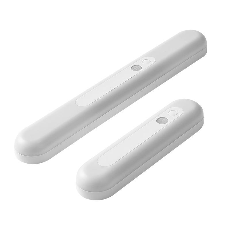 Striscia LED Sensore di movimento PIR Accensione/spegnimento automatico LED USB ricaricabile Nero Alluminio Illuminazione per mobili da cucina Illuminazione notturna a LED