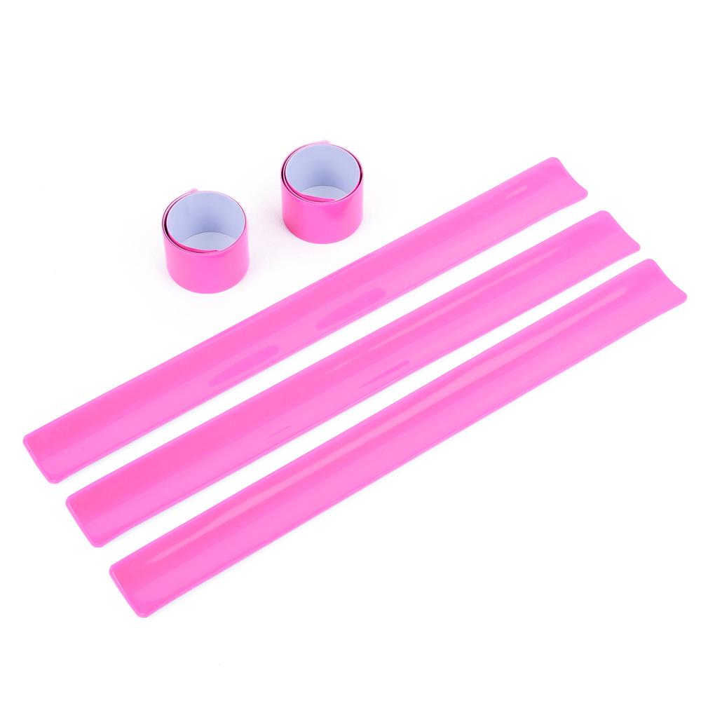Reflective Luminous Multicolor Slap Bracelet for Night Running and Cycling