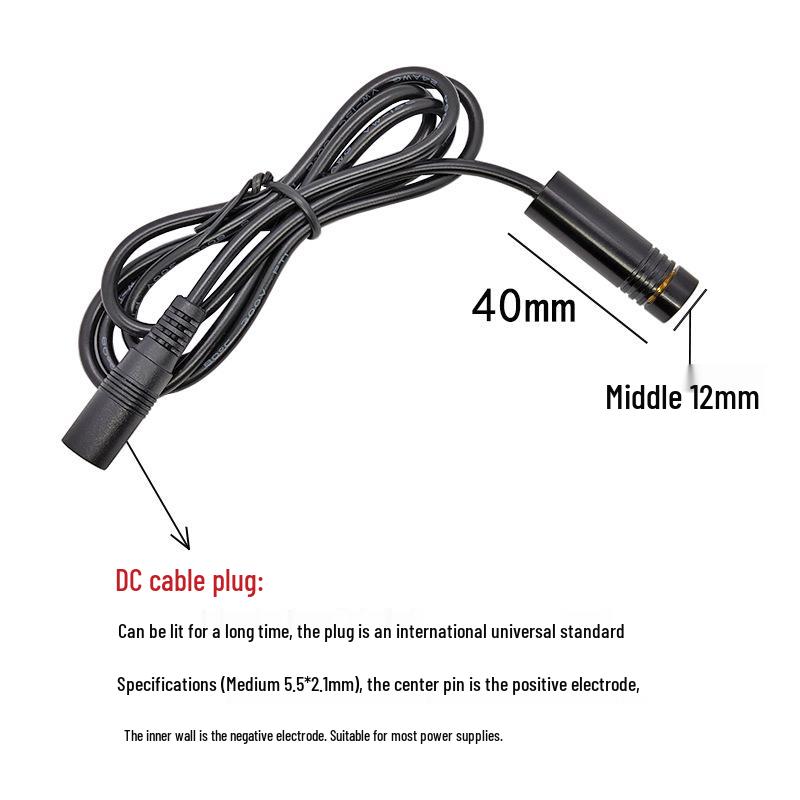 12x40mm 635nm 10mW Red Laser Module Engraving & Positioning Machine