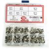 Rivetti a foro passante M0.9 M1.3 M1.5 M1.7 Passacavi cavi Chiodi metallici placcati ottone per circuiti stampati PCB(Confezione da 1000)