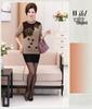 Women's Plus Size Knit Sweater - Velvet Thickened Base Layer for Middle-Aged & Elderly, Autumn/Winter Loose Fit.