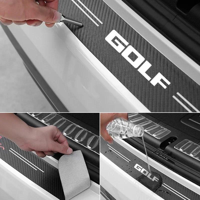 2026 Hot Sticker for VOLKSWAGEN R GTI Rline Passat Magotan CC Polo Golf Tiguan Jetta Car Door Sill Threshold Sticker Trunk Bumpe