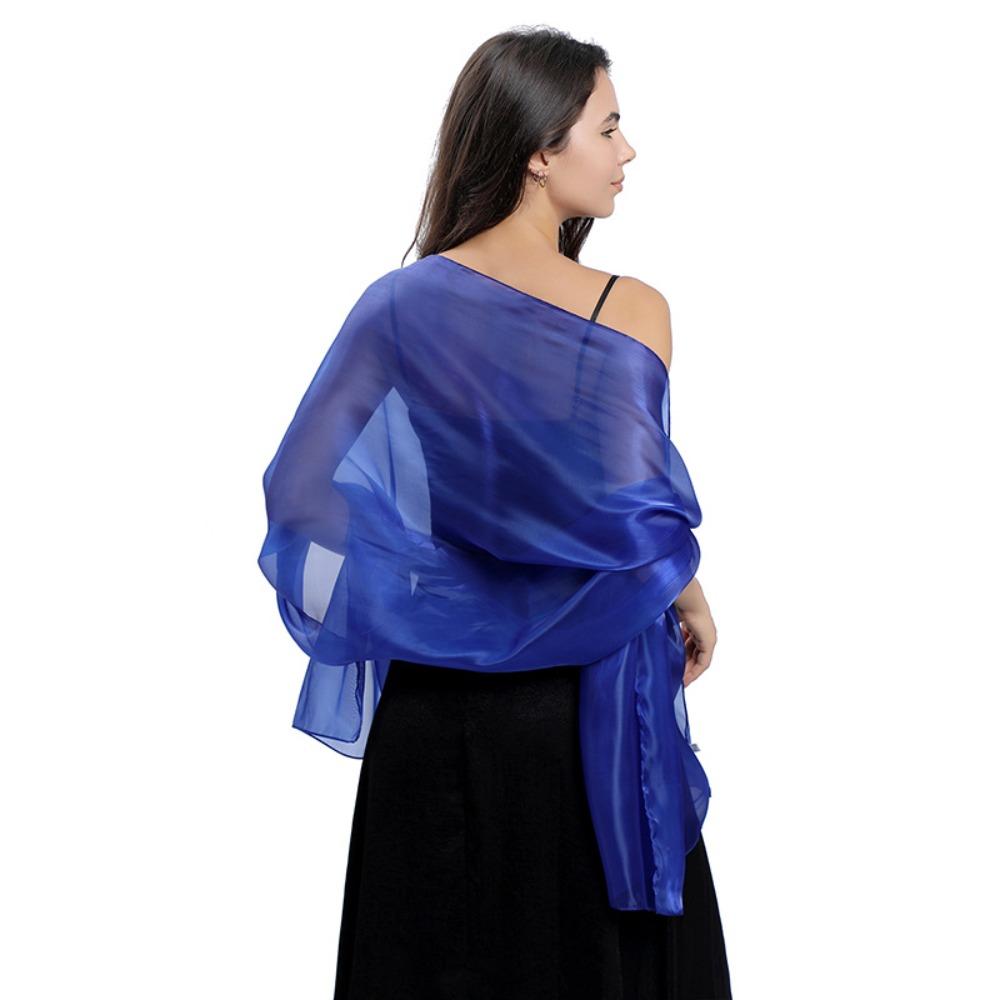 Svatební šátek Saténový šátek na hlavu Fashion Lady Cape zahaluje ženy