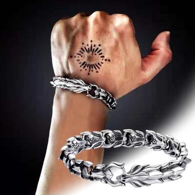 Studded Bracelet Men Studded Keel Punk Style Retro Bracelet Hip Hop Bangle Jewelry