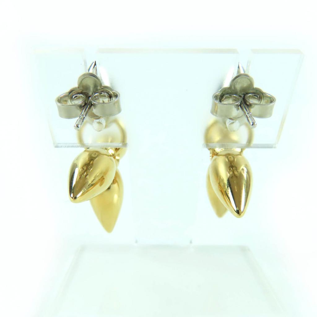 Excellent LOUIS VUITTON Pierce Bookle Dreille Louisette Pandan Gold M00630 Used