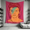 David Bowie Wall Tapestry Artistic Homage Tapestry Wallmounted Background Cloth Wall Covering Decoration Atmospheric Background Cloth Home Decor