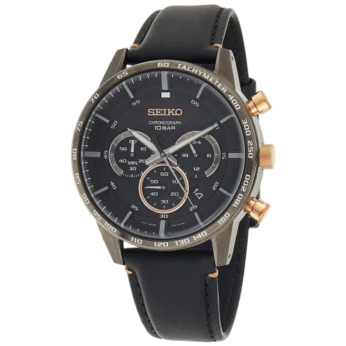 

Seiko SSB361P1 Quartz Chronograph Watch, 50th Anniversary Edition, Black, Men s, Overseas Model