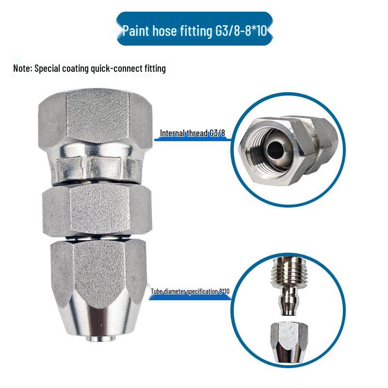 304 Stainless Steel Universal Quick-Connect Pipe Fittings for Spray Gun Equipment