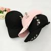 Cappello Sportivo da Donna Metallico alla Moda Hip-Hop da Baseball Anti-Luce UV per Esterno