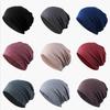 Casual Plain Beanie Hat for women men Spring Cotton Slouchy Beanie for Women Knitted Bonnets Hat Ladies Black Skullies Cap