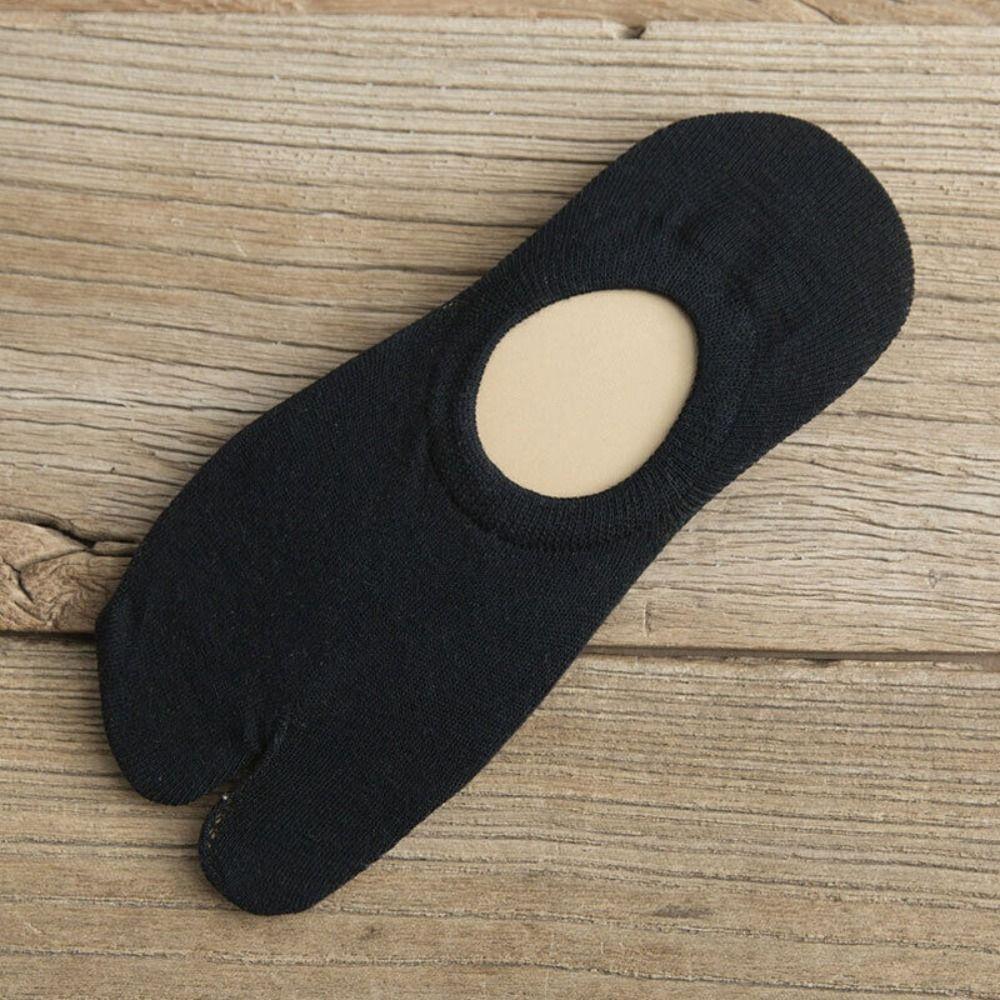 New Low Top Cotton Split-toe Socks Silicone Couple Sandal Socks Thin Socks