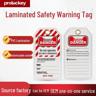 LOKO Industrial PVC Lockout Safety Tag
